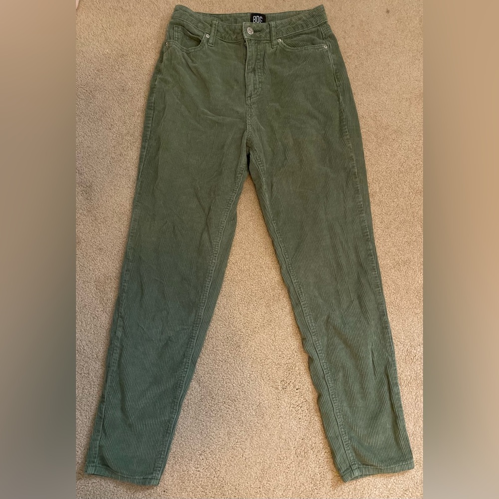 Green Corduroy Urban Outfitter Pants